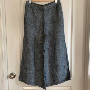 New Nicole Miller Linen Wide Leg Pants